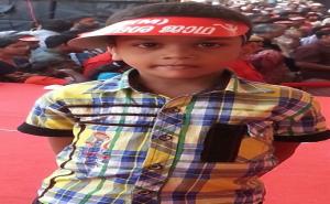 A Young supporter at Trissur
