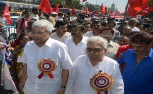 Prakash Karat & Biman Basu At Kolkata