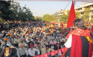 Brinda Addressing Meeting at Jalandhar