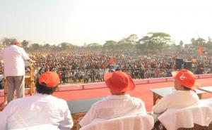 Prakash Karat Addressing the Victory Rally