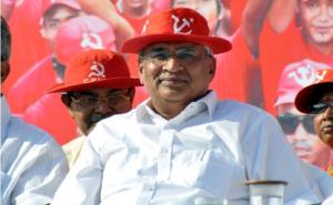 Prakash Karat at the Victory Rally