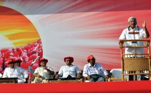 Prakash Karat Addressing the Victory Rally