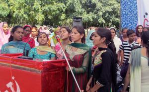 Women Singing at the Sirsa Meeting