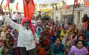 A supporter at the Guna Meeting