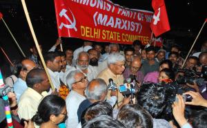 Prakash Karat Speaks at the Delhi Border