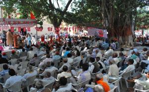 A Section of the Crowd at the Meeting at Etawah
