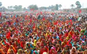 Section of the Crowd at Bibhutipur Rally
