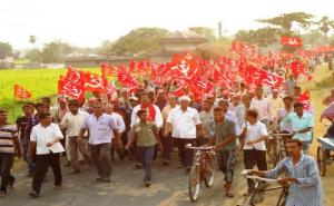 Rally in support of Com. Ishwar Chandra Das