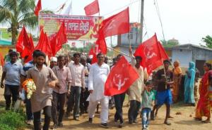 Com. Bangsha Gopal Choudhary campaigning in Pandobeshwar