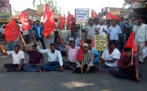 Protest Against Attack on Tapas Sinha