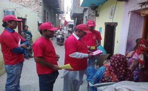 Door to door campaign in support of Com Ram Kumar Bahbalpuria in Sirsa