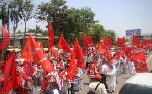 Rally in Varanasi in support of Com. Hiralal Yadav.