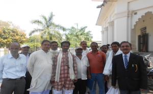 Com. Surendra Lal Singh after filing his nomination from Surguja constituency (ST)