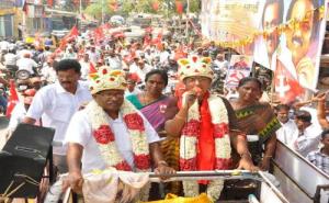Last day of Com. Vasuki's campaign in North Chennai.